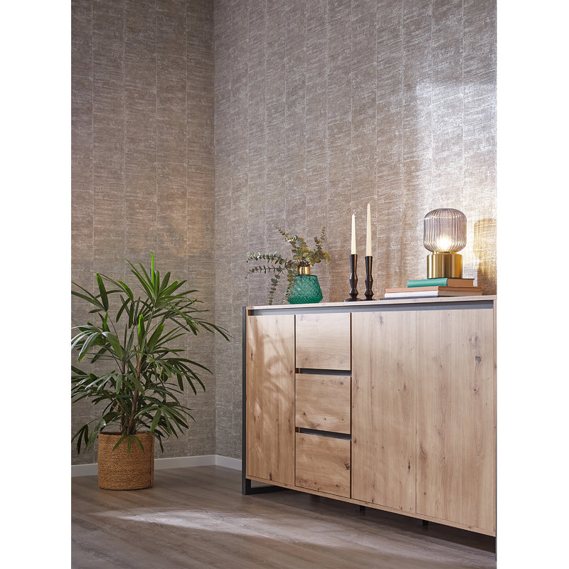 Rouleau de papier peint L 33 pi x l 20,9 po, Argent