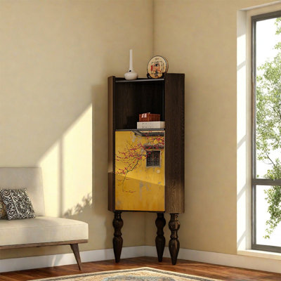 Pine Cabinet with Large Storage Space