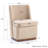 Upholstered Boucle Accent Chair Full Back Barrel Chair Armless Living Room Chairs With Solid Wood Base-1662527499