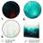 Blue And Black Ripple Abstract Medley IV - Other Abstract Metal Wall Art-1994321052