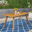 Table de salle à manger d'extérieur en bois massif, table de cuisine de patio 