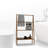 3 Tier Bathroom Wooden Towel Blanket Storage Rack with Bottom Shelf