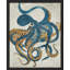 «Vintage Textured Octopus» sur papier-98265777-98265779