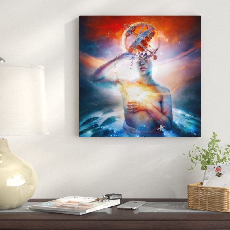 « invisible », reproduction d’impression sur toile, H 18 po x l 18 po x P 1,5 po, Toile tendue, Pas de tapis