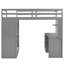 Lit mezzanine simple avec tiroirs, bureau et garde-robe-9151763