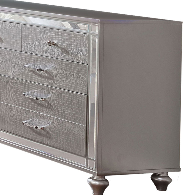 Commode double 9 tiroirs l 62 po