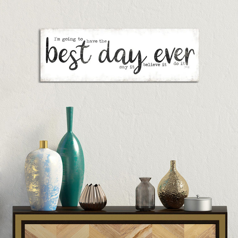 Best Day Ever by Marla Rae - Panoramic Print on Canvas, Wrapped Canvas, 30.48 cm H x 91.44 cm W x 1.91 cm D