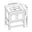 Meuble-lavabo simple l 31 po x P 22 po x H 33 po Mclennan-425716108