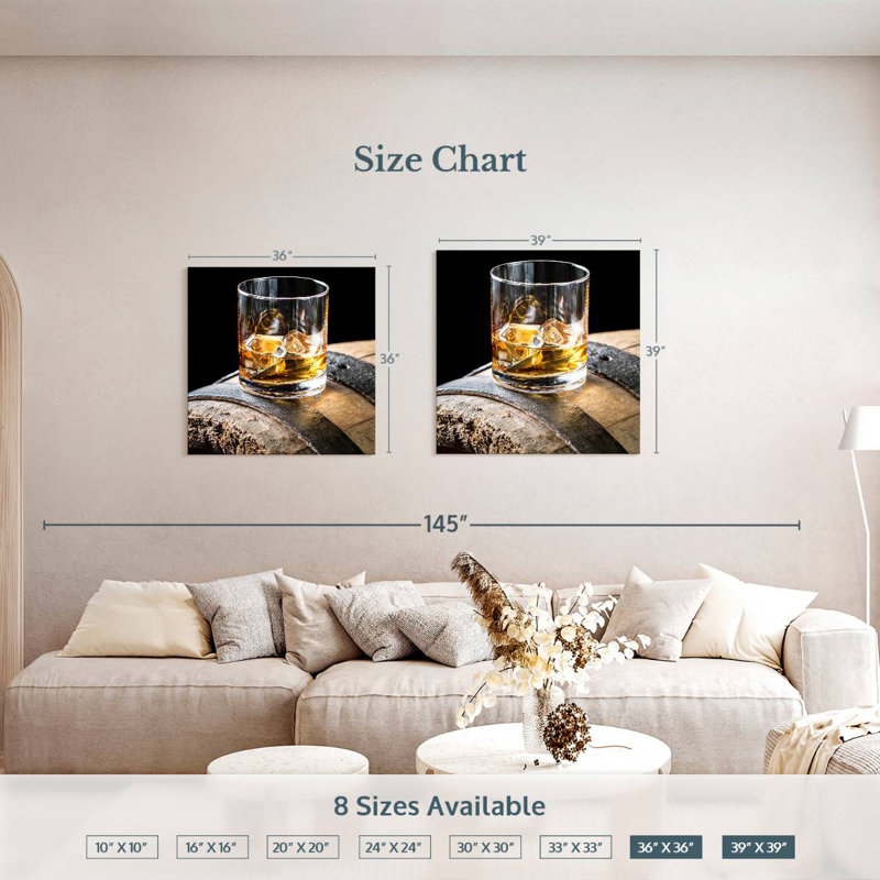 Yarlin Brandy Drink From The Barrel, 39" H x 39" W