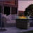 Outdoor 50,000 BTU Propane Gas Fire Table with Cover, Glass Windscreen Base, Suitable for Garden, Patio, Backyard