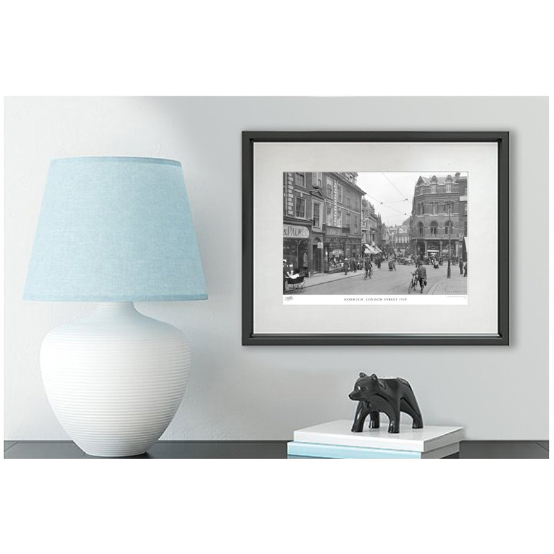 Norwich, London Street 1919 by Francis Frith - Single Picture Frame Print, 60cm H x 80cm W x 2.3cm D