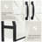 Trijal 69'' H Metal and Wood Over the Toilet Storage-377015031