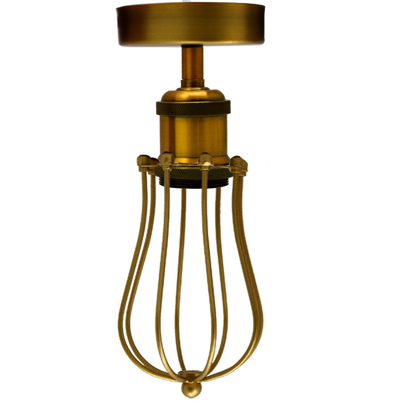 Boligee Flush Mount, Gold, Yellow Brass