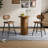 36" H Round Dining Table with Hidden Storage, Small Kitchen Bar Table for Dining Room, Pub, Basement-2067797202