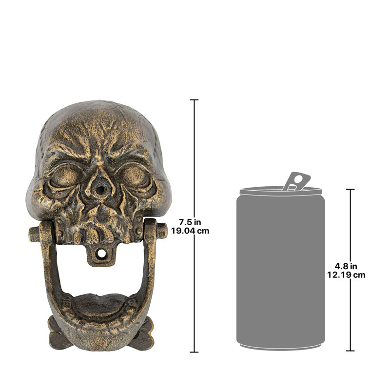 Design Toscano Skull Door Knocker | Wayfair