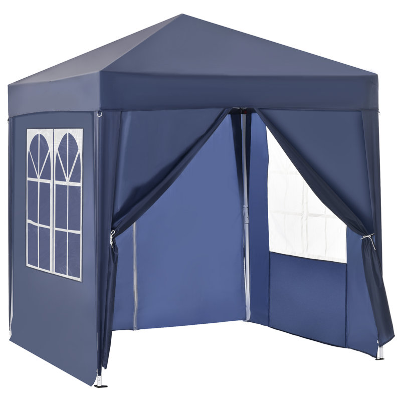 2m x 2m Steel Pop-Up Gazebo, Blue