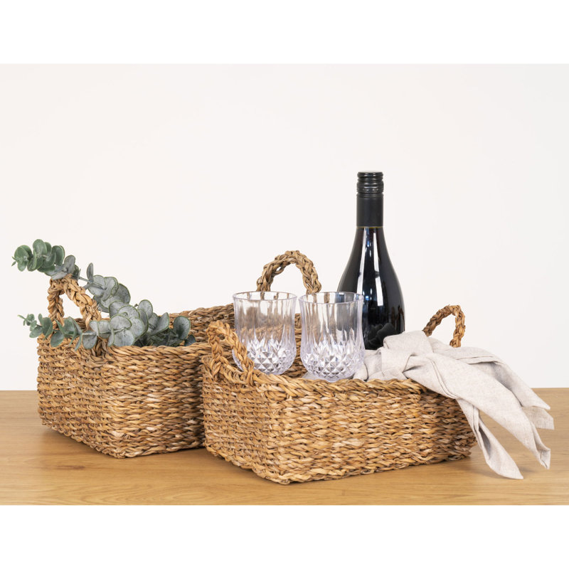 17 Stories Ambriah Seagrass Decorative Basket