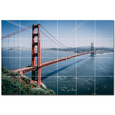 8'' x 8'' Satin Ceramic Decorative Mural