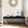 Quinlynn Faux Leather Upholstered Bench with Button-tufted Design
