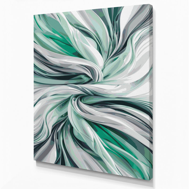 Art numérique sur toile, abstraction numérique 37, H 11 po x l 14 po