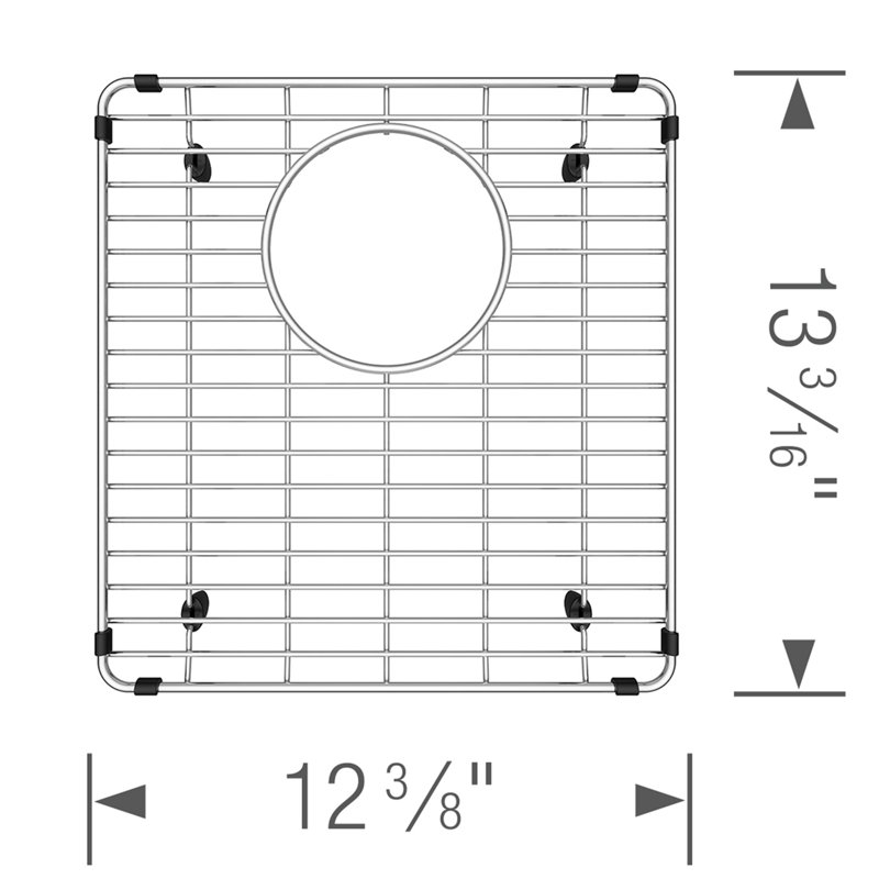 Grille d'évier en acier inoxydable pour évier Vintera 50/50