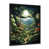 Impression noire sur toile encadrée sélectionné