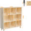 Bois de pin, 8 rangements, livres, boîtes de décoration, conception de compartiment optimisée, construction verticale, bibliothèque arrière optionnelle, tablettes fixes, fonctionnalité Space Cross, pour inclinaison murale