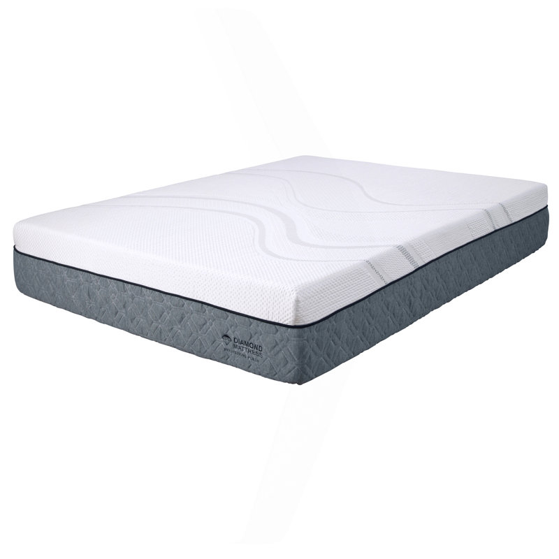 Mousse à mémoire de forme Capri graphène, fraîche, conforme, sensible 12 po, ferme, certifiée Greenguard Gold, Lit simple