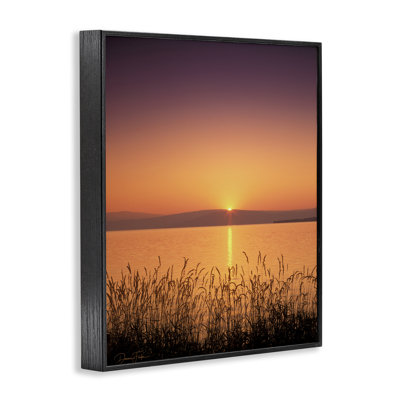 «Deep Orange Sunset», art de la giclée encadrée par Dennis Frates
