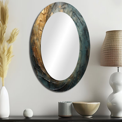 Miroir mural moderne bronze vortex