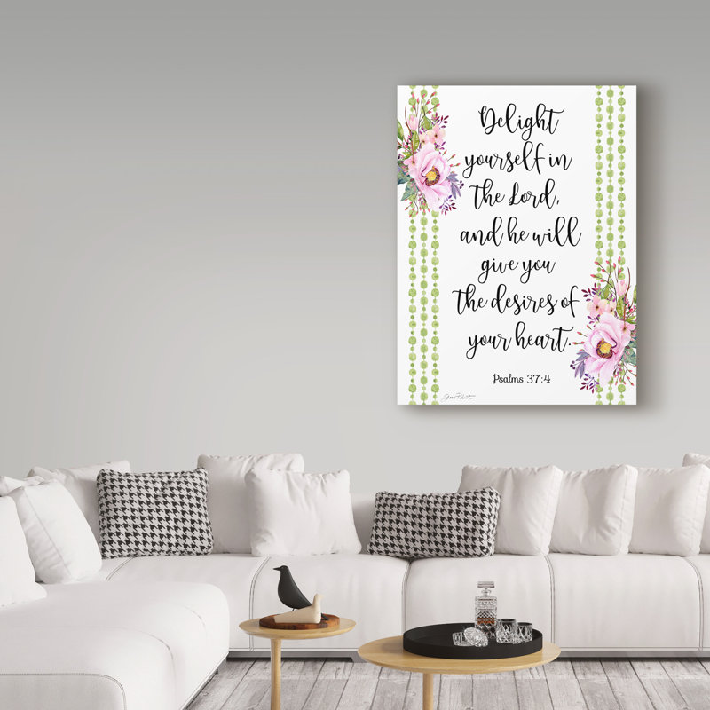 Deagen «Bible Verse Bouquet 2», art textuel sur toile tendue, H 19 po x l 14 po x P 2 po