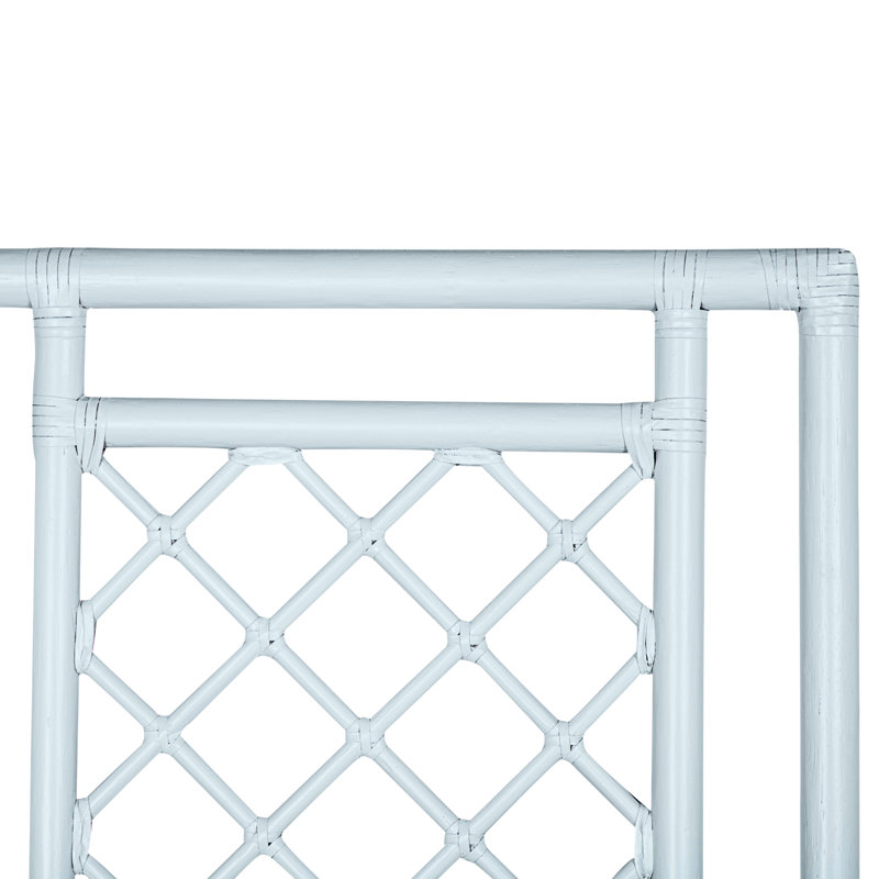 X And Diamond Open-Frame Headboard, Twin, Light Blue
