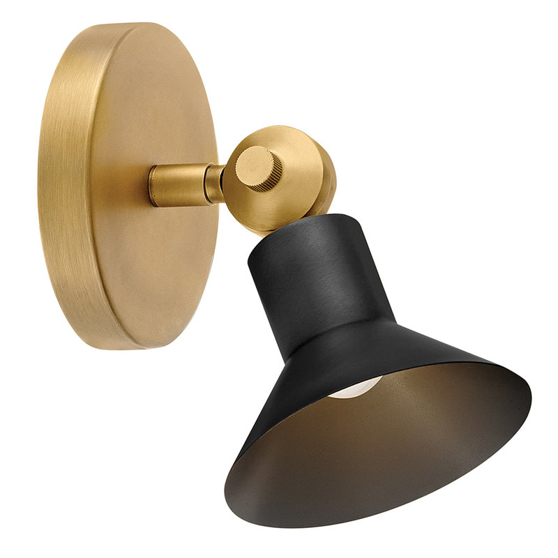 Hinkley Dom Small Adjustable Led Sconce, Black