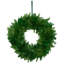 Two-Tone Feathers Christmas Wreath - 14.5" - Unlit-1648704400