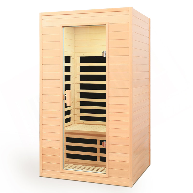 Sauna intérieur à infrarouge lointain à deux places Hemlock