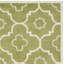 Tapis vert / ivoire en laine touffeté à la main Carolene-19274967