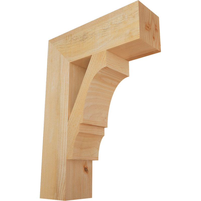 Support de bloc Balboa, L 6 po x P 20 po x H 28 po, Sapin Douglas scié brut