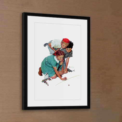 Marbles Champ by Norman Rockwell - 1 Piece Wrapped Canvas Wall Art, 91 cm H x 61 cm W