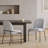 Renzo Modern Bronze Iron Dining Chair With Soft Linen-Textured Upholstery-119478327