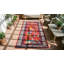 Small Scatter Size Chinese - Art Deco Knotted 1920s Antique Coral Wool Rectangle Rug