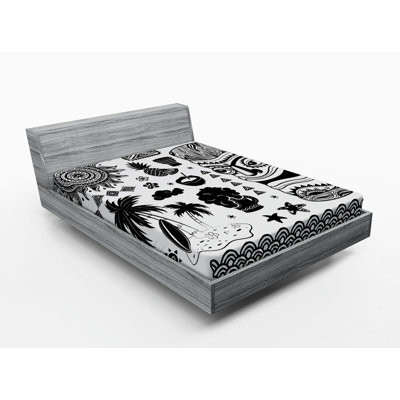 Tiki Microfiber Fitted Sheet
