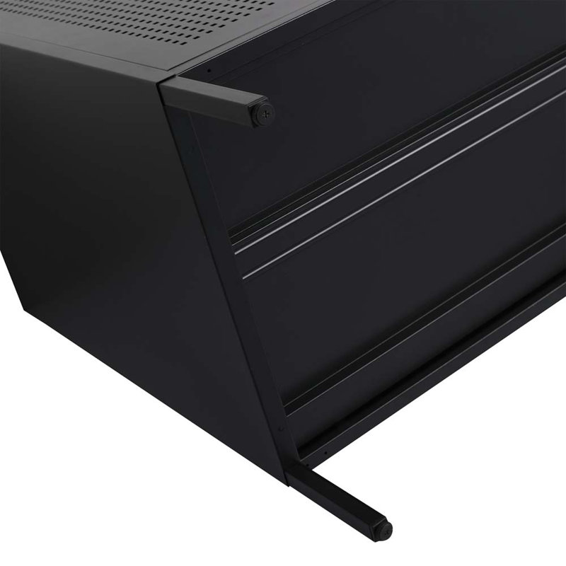 Arlener 30'' Single Bathroom Vanity with Ceramic Top, Black