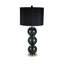 Boneau 71cm Table Lamp with Glass Base For Bedroom Furniture, Bedside Buffet Lamp with Linen Shade