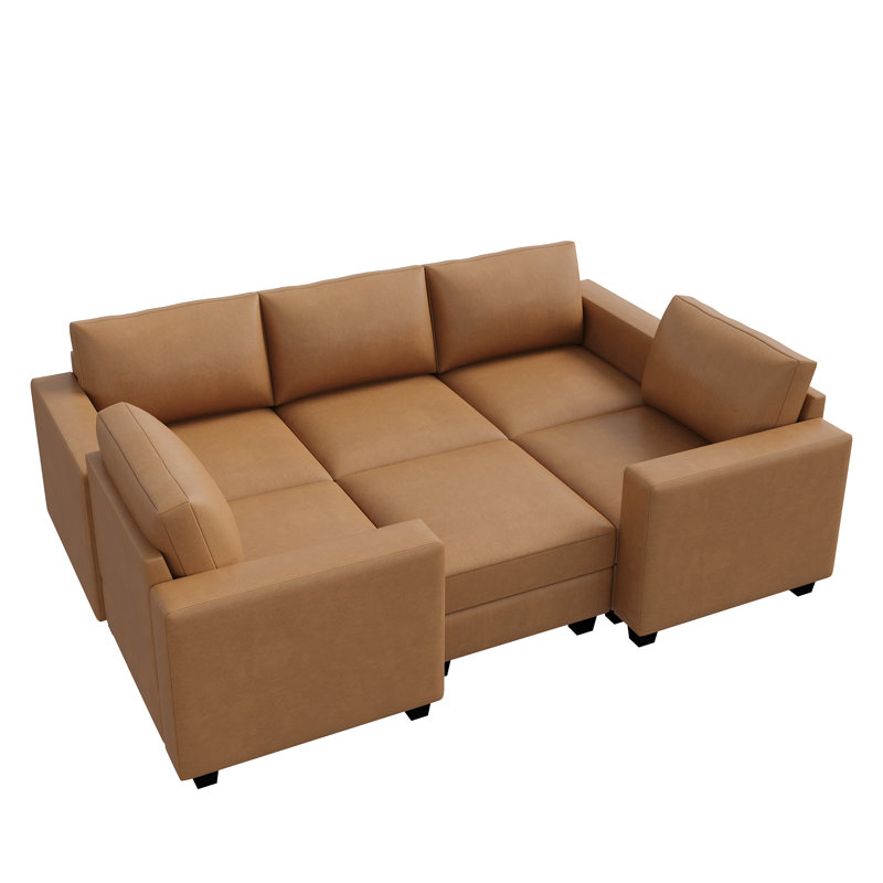 Canapé-lit modulaire avec rangement Abramson, H 36,2 po x l 97 po x P 68,2 po