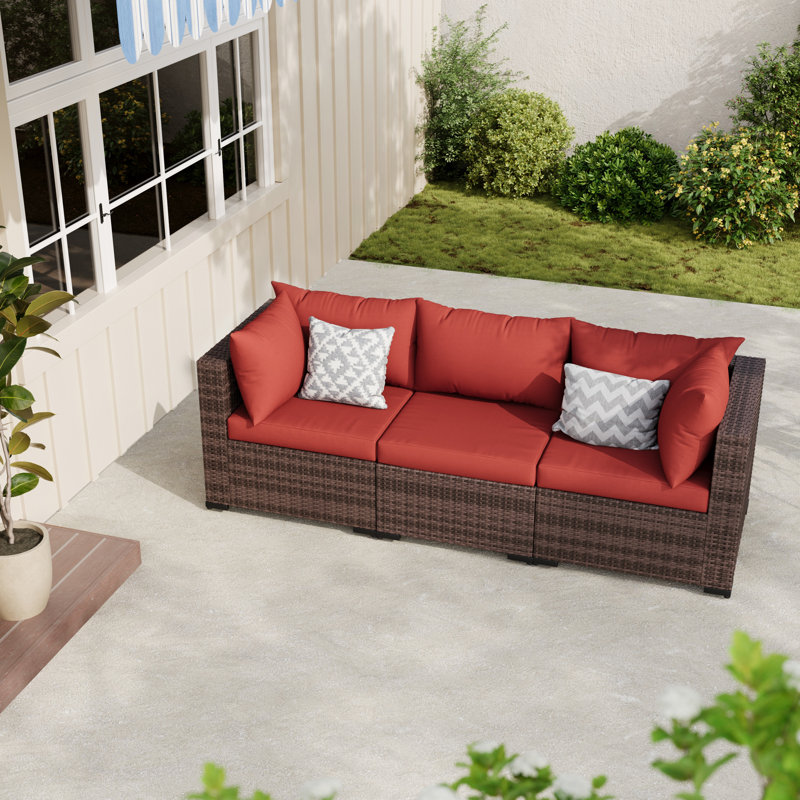 3 - Person Patio Conversation Set, Red