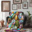 Bright Bright Spring Spring - Couverture en sherpa de qualité supérieure-98709784