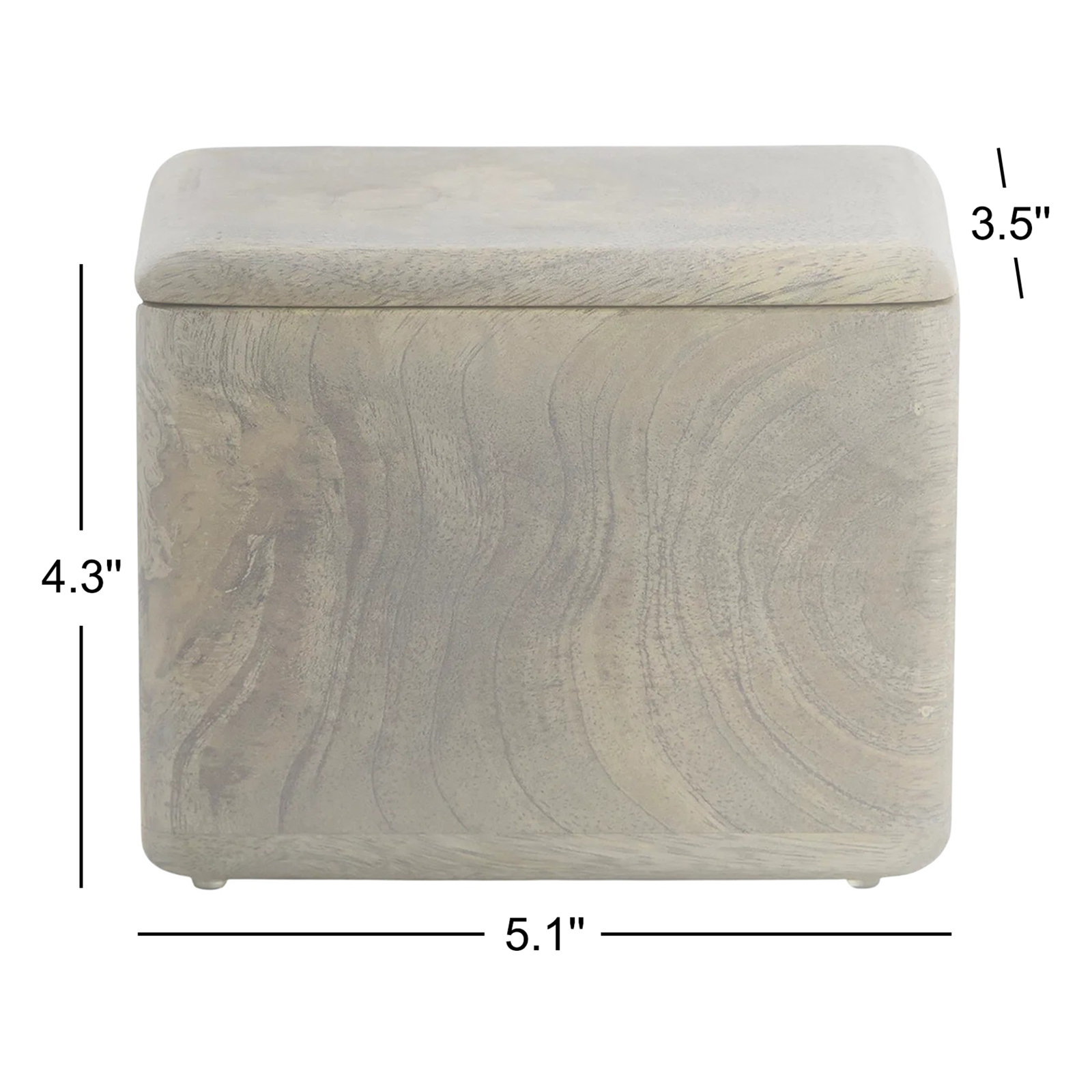Alethea Wood Bathroom Storage Container