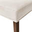 Ensemble de 2 chaises de salle à manger rembourrées (crème)