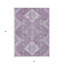 Tapis intérieur lavable 3 pi x 5 pi lavande et ivoire