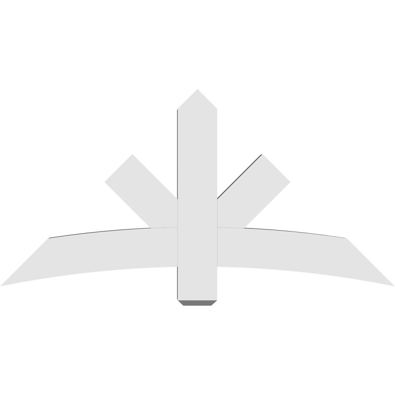 Support de pignon Alberta Alberta, H 30 po x l 60 po (pas: 12/12), P 4 po x F 6 po, PVC
